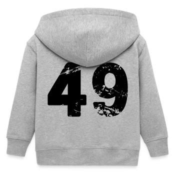 49 - Kids Organic Zip-up Hoodie by Stanley/Stella - heather grey - Back