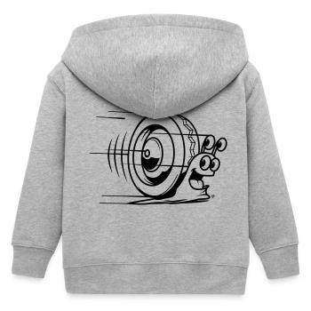 speed snail - Veste à capuche enfant bio Stanley/Stella - gris chiné - Dos