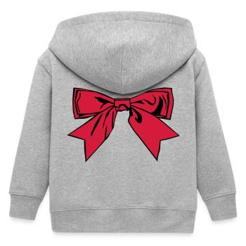 Schleife - Kinder Organic Kapuzenjacke Mini Cultivator von Stanley/Stella - Grau meliert - Hinten