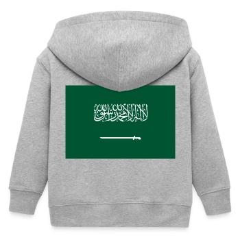 Arabie Saoudite - Veste à capuche enfant bio Stanley/Stella - gris chiné - Dos