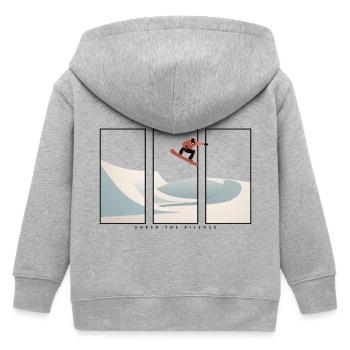 Shred the Silence - Kinder Organic Kapuzenjacke Mini Cultivator von Stanley/Stella - Grau meliert - Hinten