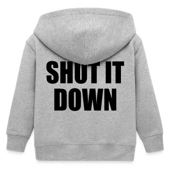 Shut it down - Veste à capuche enfant bio Stanley/Stella - gris chiné - Dos