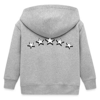 Sternenbogen - Kinder Organic Kapuzenjacke Mini Cultivator von Stanley/Stella - Grau meliert - Hinten