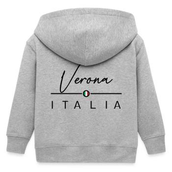 Italia - Verona - Italien - Italy - Veste à capuche enfant bio Stanley/Stella - gris chiné - Dos