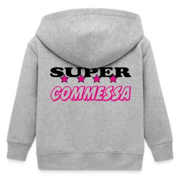 Commessa - Veste à capuche enfant bio Stanley/Stella - gris chiné - Dos