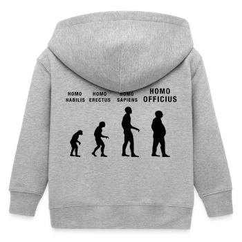 Home Office Homo Officius Evolution Homor de bureau - Veste à capuche enfant bio Stanley/Stella - gris chiné - Dos