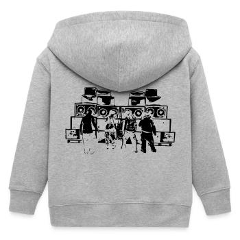 sound system free People - Veste à capuche enfant bio Stanley/Stella - gris chiné - Dos