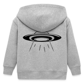 ufo fly - Veste à capuche enfant bio Stanley/Stella - gris chiné - Dos