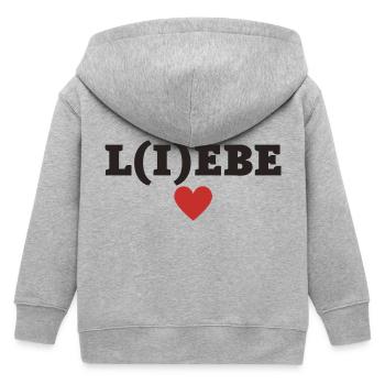 Liebe Lebe - Kinder Organic Kapuzenjacke Mini Cultivator von Stanley/Stella - Grau meliert - Hinten