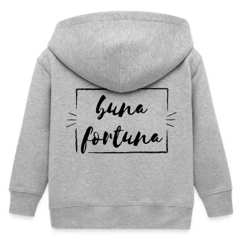 buna fortuna (Vectorgraphique) - Veste à capuche enfant bio Stanley/Stella - gris chiné - Dos