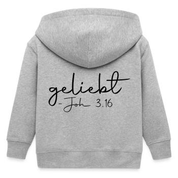 geliebt - Kinder Organic Kapuzenjacke Mini Cultivator von Stanley/Stella - Grau meliert - Hinten