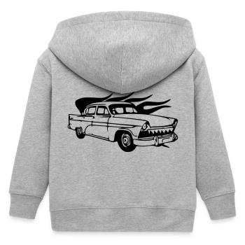 oldtimer - Kinder Organic Kapuzenjacke Mini Cultivator von Stanley/Stella - Grau meliert - Hinten