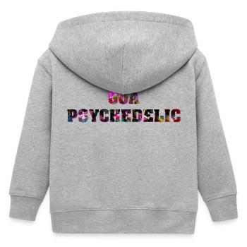 Goa psychedelic - Veste à capuche enfant bio Stanley/Stella - gris chiné - Dos