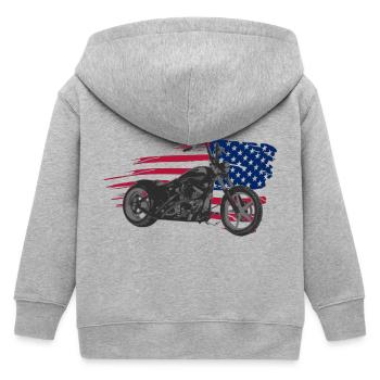 custom usa - Veste à capuche enfant bio Stanley/Stella - gris chiné - Dos