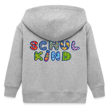 Schulkind - Kinder Organic Kapuzenjacke Mini Cultivator von Stanley/Stella - Grau meliert - Hinten
