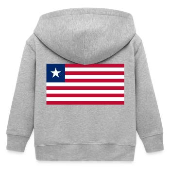 Liberia - Kinder Organic Kapuzenjacke Mini Cultivator von Stanley/Stella - Grau meliert - Hinten