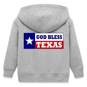 God bless texas - Veste à capuche enfant bio Stanley/Stella - gris chiné - Dos