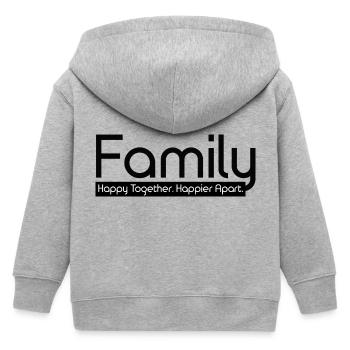 Famille Heureux Ensemble Plus heureux Séparé - Veste à capuche enfant bio Stanley/Stella - gris chiné - Dos