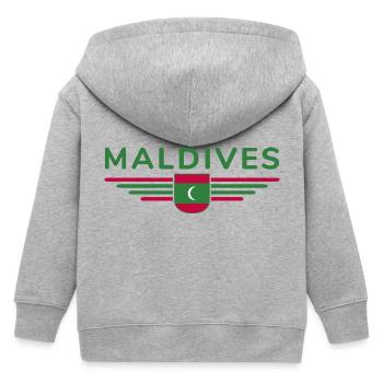 Maldives Fans : Maillots exclusifs - Veste à capuche enfant bio Stanley/Stella - gris chiné - Dos