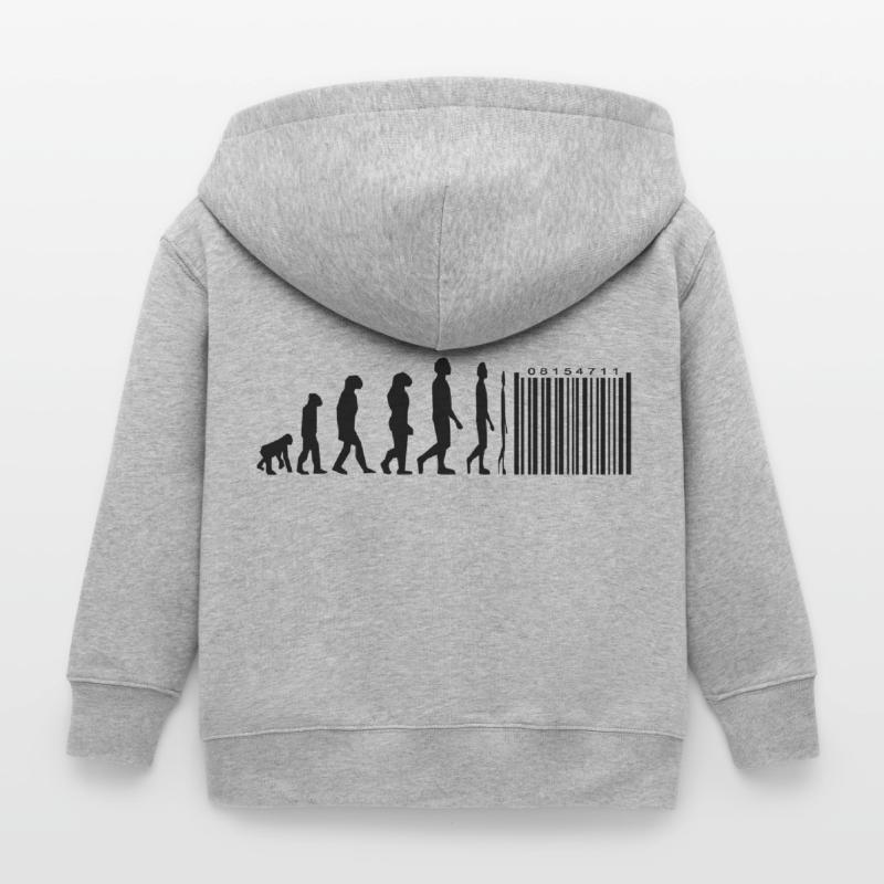 Evolution code à barres Veste à capuche enfant bio Stanley/Stella