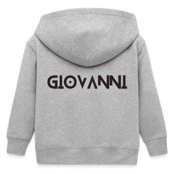 Giovanni - Kids Organic Zip-up Hoodie by Stanley/Stella - heather grey - Back