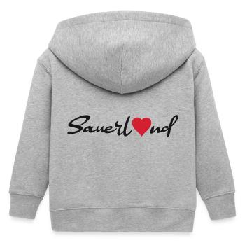 Autocollant Sauerland - Veste à capuche enfant bio Stanley/Stella - gris chiné - Dos