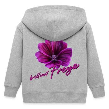 Freya Geburtstag Freya - Kinder Organic Kapuzenjacke Mini Cultivator von Stanley/Stella - Grau meliert - Hinten