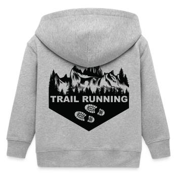 Trail Running Sport - Kinder Organic Kapuzenjacke Mini Cultivator von Stanley/Stella - Grau meliert - Hinten