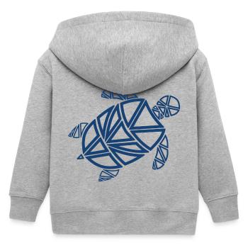 Tortue - Veste à capuche enfant bio Stanley/Stella - gris chiné - Dos