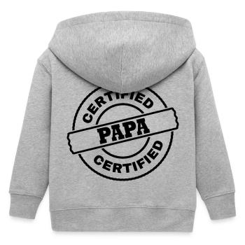 Papa - Kinder Organic Kapuzenjacke Mini Cultivator von Stanley/Stella - Grau meliert - Hinten