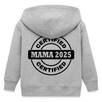 Mama 2025 - Kinder Organic Kapuzenjacke Mini Cultivator von Stanley/Stella - Grau meliert - Hinten