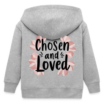 chosen and loved - Kinder Organic Kapuzenjacke Mini Cultivator von Stanley/Stella - Grau meliert - Hinten