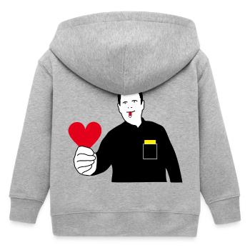 Arbitre - Veste à capuche enfant bio Stanley/Stella - gris chiné - Dos