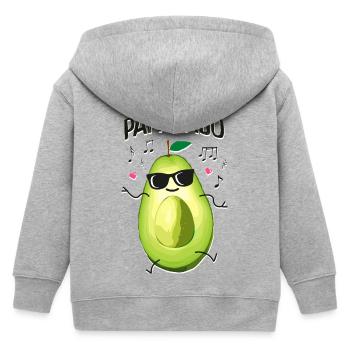 Avocado - Papacado - Partner Look - Fathers - Kids Organic Zip-up Hoodie by Stanley/Stella - heather grey - Back