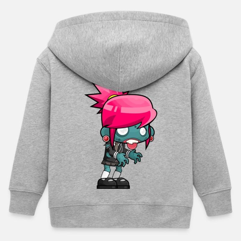 Zombie - Veste à capuche enfant bio Stanley/Stella - gris chiné