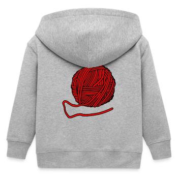 laine - Veste à capuche enfant bio Stanley/Stella - gris chiné - Dos