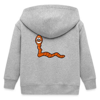 Raup 45 - Kids Organic Zip-up Hoodie by Stanley/Stella - heather grey - Back