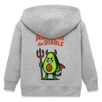 Avocat du diable - Veste à capuche enfant bio Stanley/Stella - gris chiné - Dos