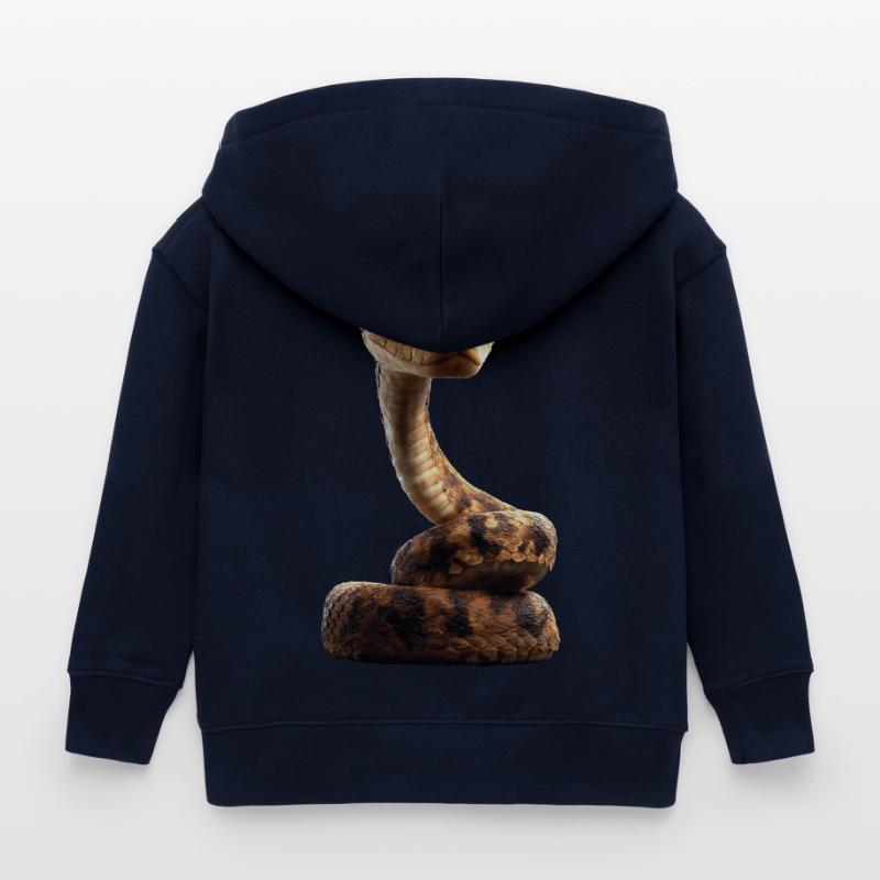 serpent, python, cobra, serpent à sonnettes, serpents Veste à capuche enfant bio Stanley/Stella