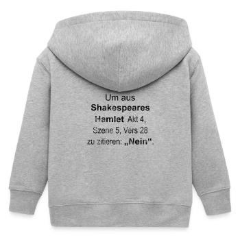 Hamlet - Kinder Organic Kapuzenjacke Mini Cultivator von Stanley/Stella - Grau meliert - Hinten