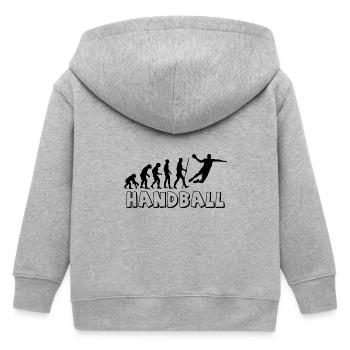 Handball Evolution - Kinder Organic Kapuzenjacke Mini Cultivator von Stanley/Stella - Grau meliert - Hinten