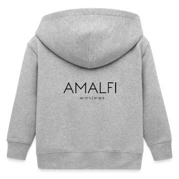 Amalfi, Italie, Salerne, Campanie, Mer Méditerranée - Veste à capuche enfant bio Stanley/Stella - gris chiné - Dos