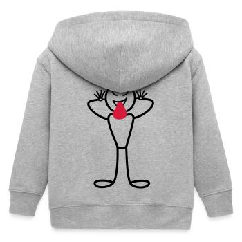 Mâle - Veste à capuche enfant bio Stanley/Stella - gris chiné - Dos