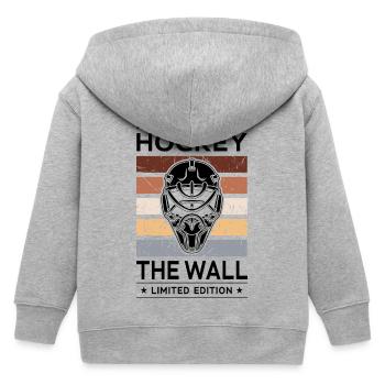 Hockey the Wall - Kinder Organic Kapuzenjacke Mini Cultivator von Stanley/Stella - Grau meliert - Hinten