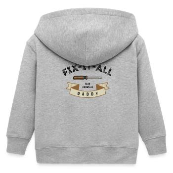 Je répare tout - Veste à capuche enfant bio Stanley/Stella - gris chiné - Dos