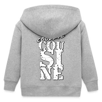 Cousin - Veste à capuche enfant bio Stanley/Stella - gris chiné - Dos