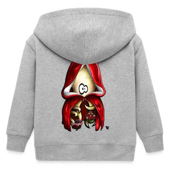 Le Petit Chaperon Poulpe - Veste à capuche enfant bio Stanley/Stella - gris chiné - Dos