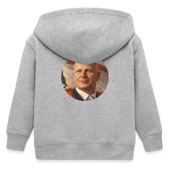 Révolution Wegner - Veste à capuche enfant bio Stanley/Stella - gris chiné - Dos