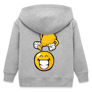 Smiley Winner - Veste à capuche enfant bio Stanley/Stella - gris chiné - Dos