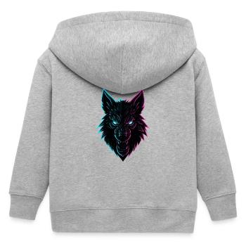 CROC NÉON - Veste à capuche enfant bio Stanley/Stella - gris chiné - Dos